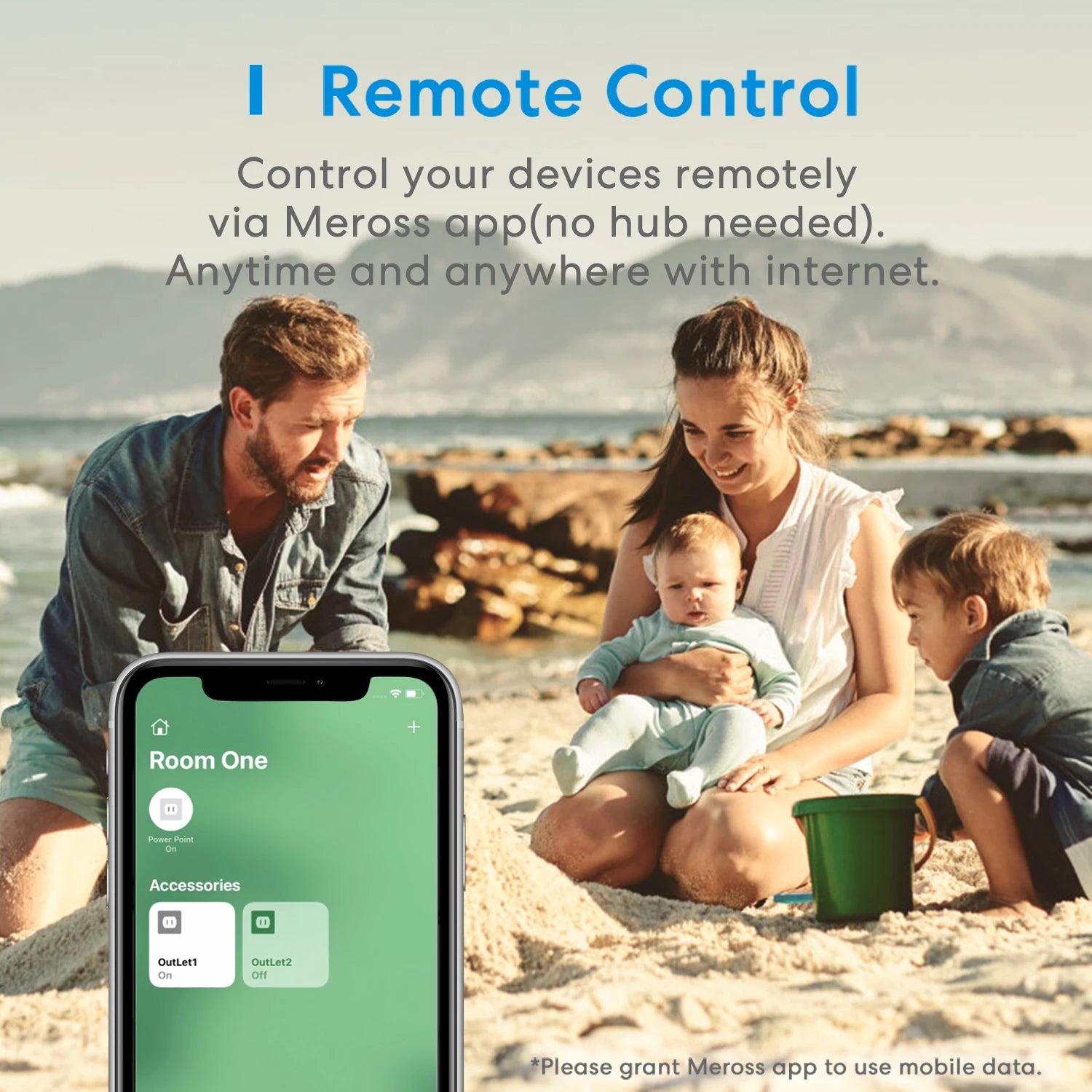 Meross HomeKit 2 In 1 WiFi Dual Smart Plug Outlet US Smart Socket