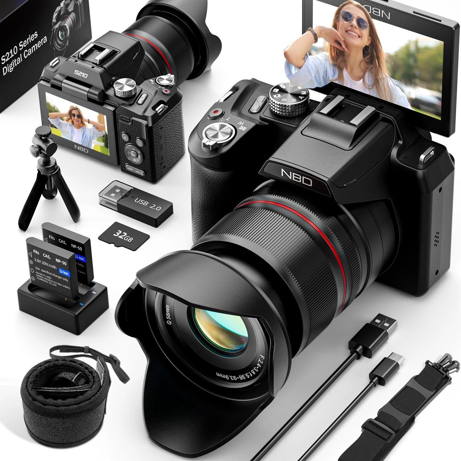 Digital Cameras For Photography 16X Optical Zoom Camera