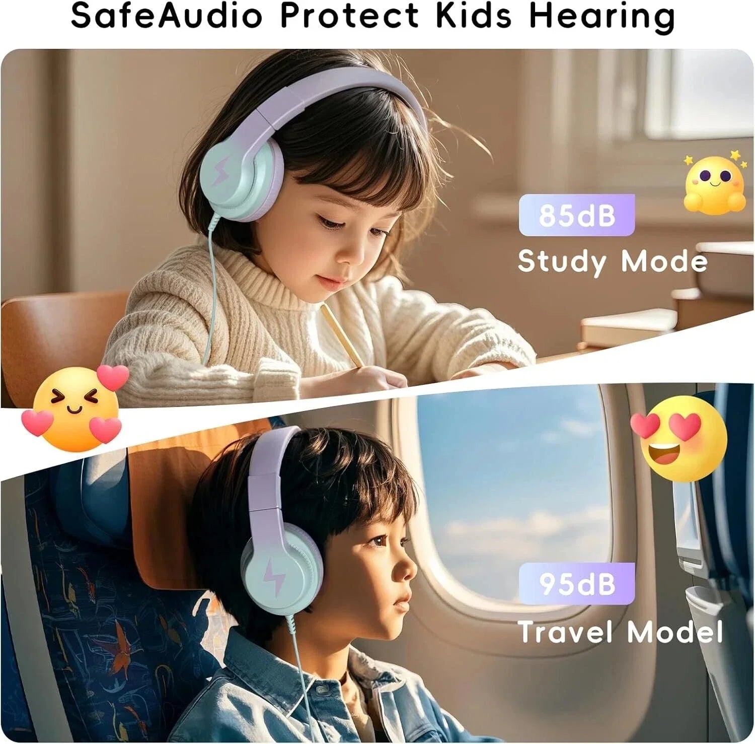 Kids Headphones Wired Headphones for Kids over Ear Microphone