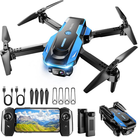 Foldable Drone with 1080P Camera Gesture Control 3D Flip