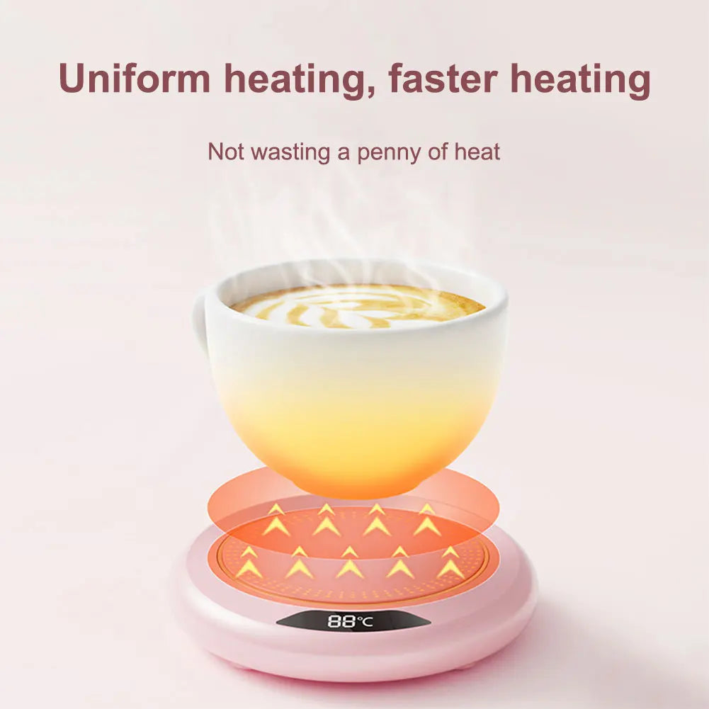 USB Electric Beverage Warmer with 3 Temperature Coffee Plate