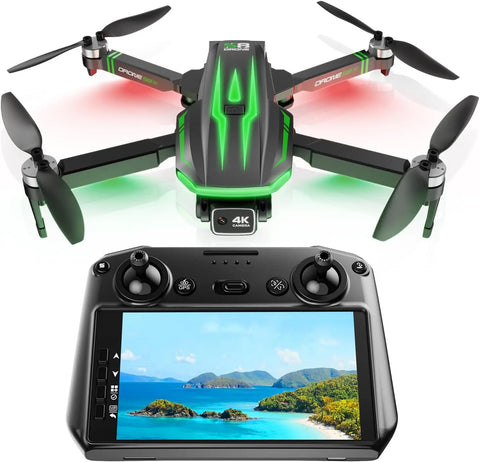 4K Camera Drone with Screen Controller 60 Min Flight Time A Return