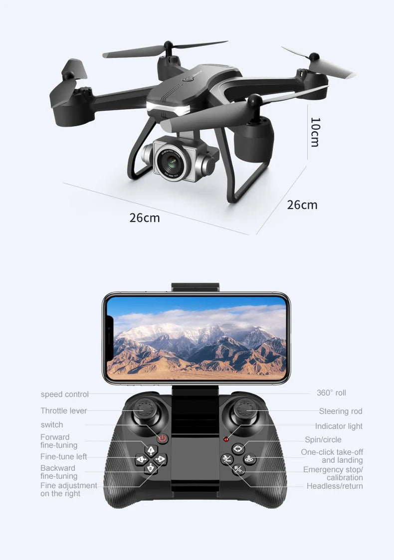 4DRC V14 Drone 4K HD Dual Camera 6K WIFI FPV Height Hold Drone
