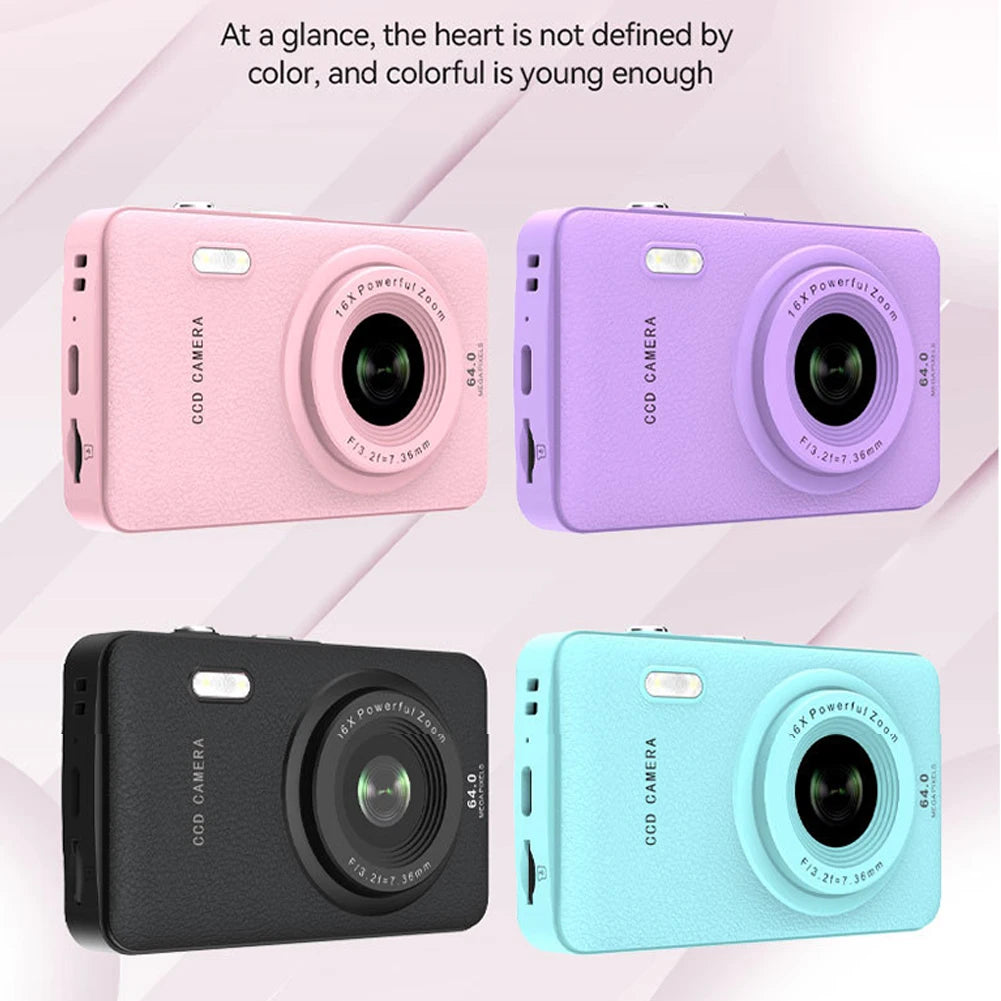 2.8Inch HD Screen Mini Digital Photo Camera TYPE-C Charging