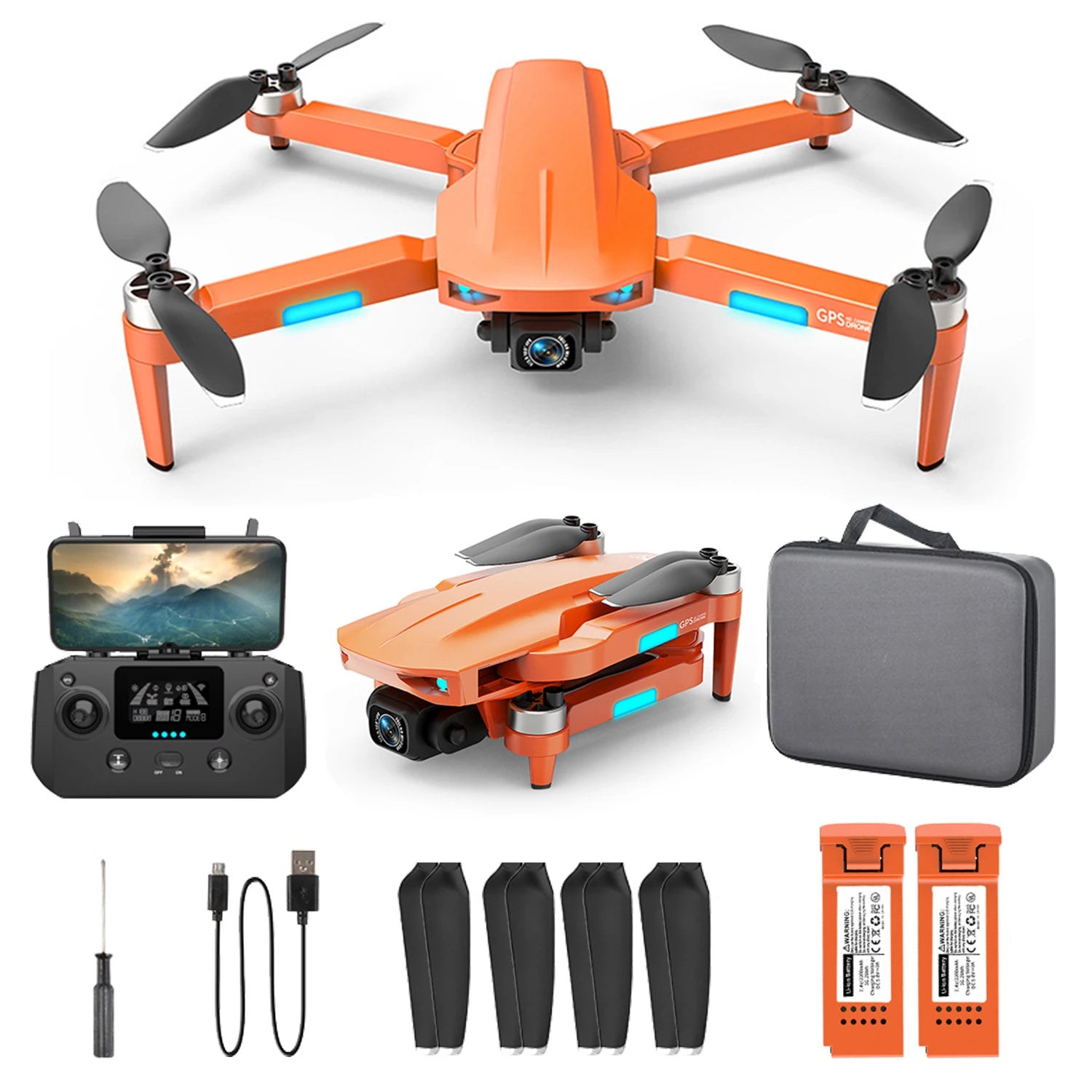 NBD Drone with Camera 4K for Adults Easy GPS Quadcopter
