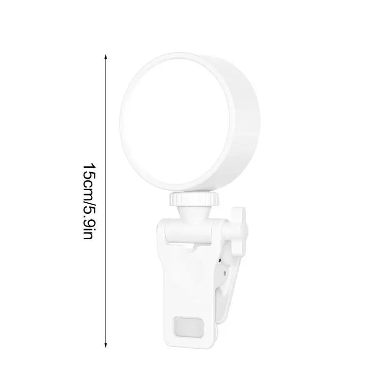 LED Mobile Phone Selfie Light Clip-On Lamp Portable USB Charge