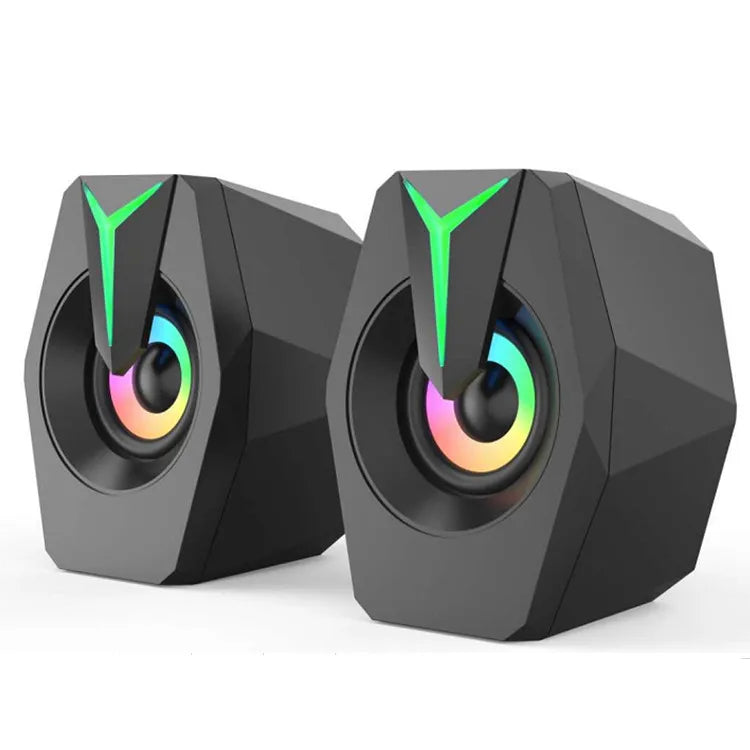 Black Mini USB Powered Wired 2.0 Gaming Music Speaker