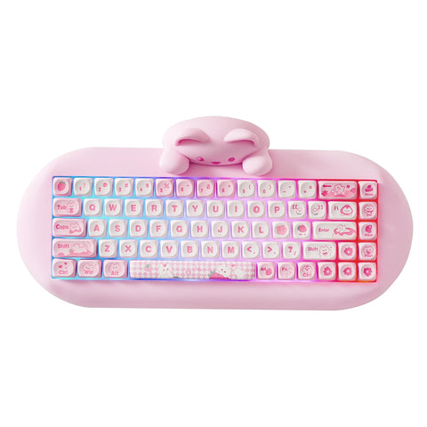 Wireless Gaming Keyboard Hi-Fi Cute Cat Custom RGB Keyboard