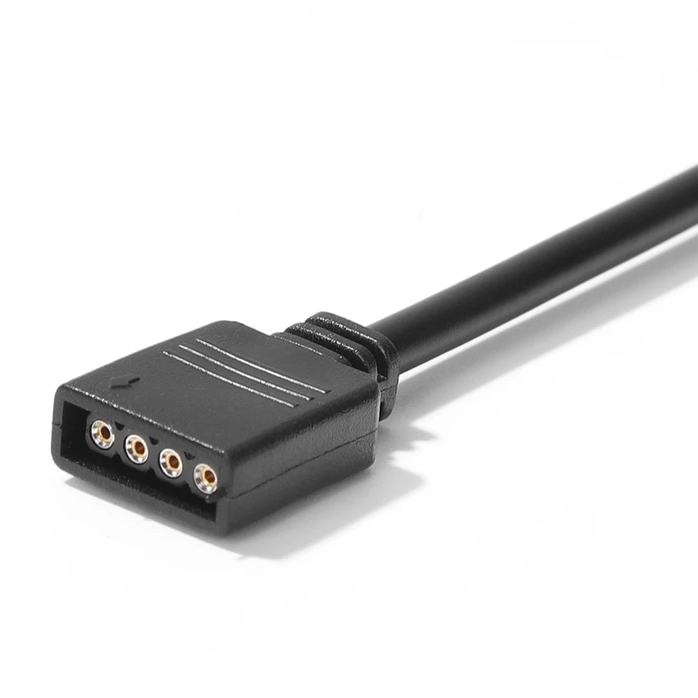 5V 3 Pin/12V 4 Pin 30cm Motherboard RGB LED Light Strip Adapter