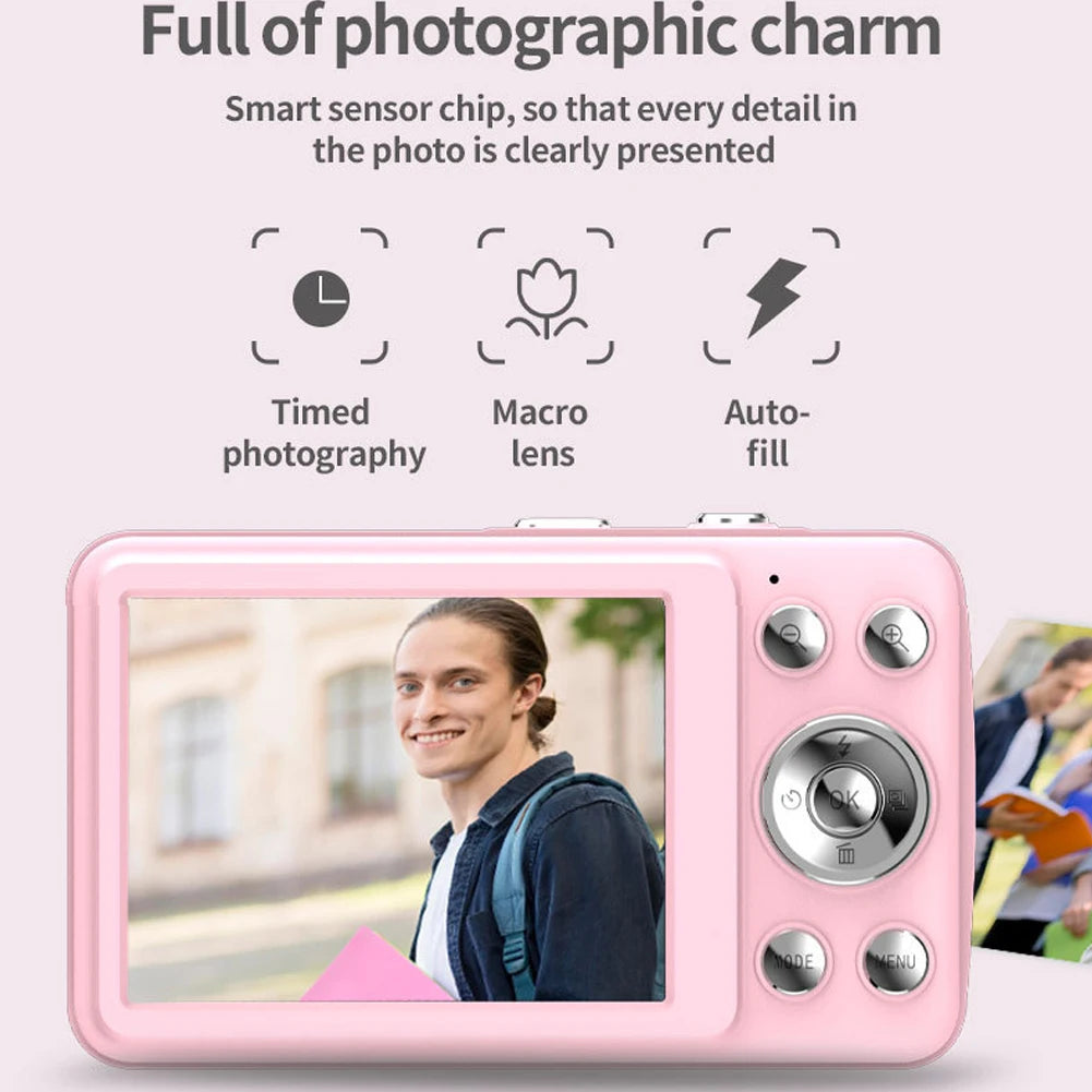 2.8Inch HD Screen Mini Digital Photo Camera TYPE-C Charging