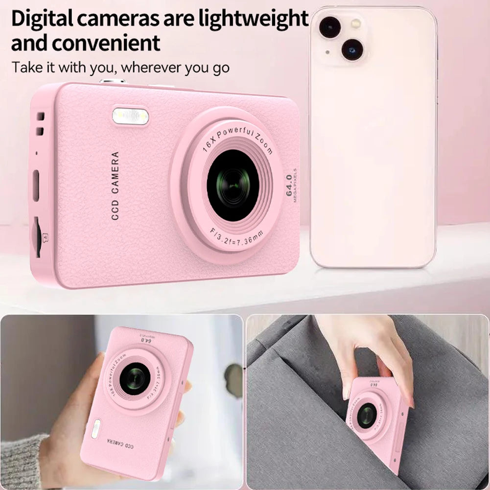 2.8Inch HD Screen Mini Digital Photo Camera TYPE-C Charging