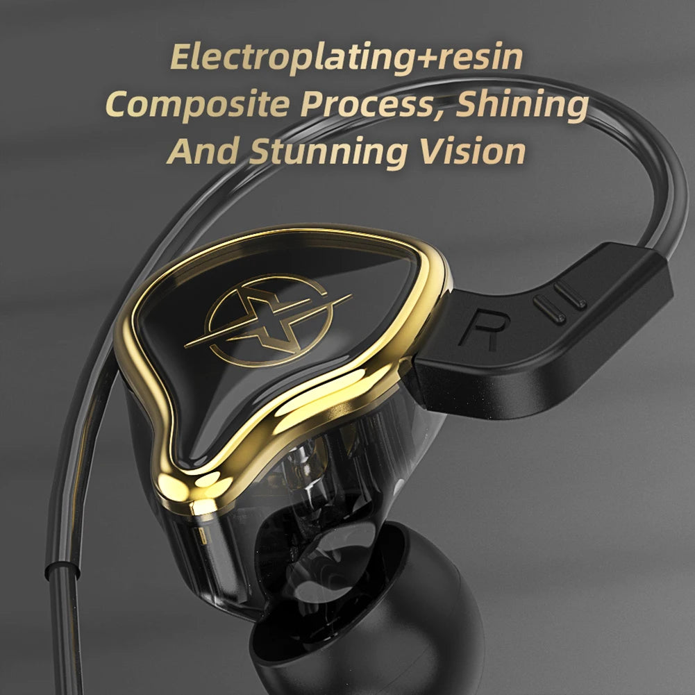Wired Headphones With Microphone Remote Control Earphones