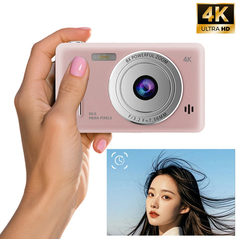 4K Ultra HD Digital Camera Auto Focus Dual Lens Flash Cameras