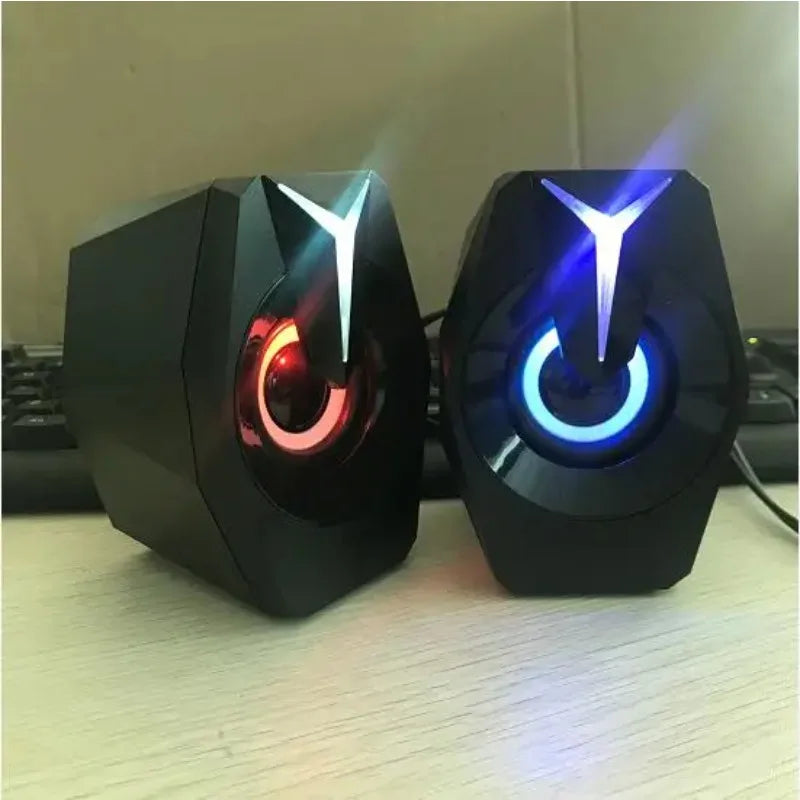 Black Mini USB Powered Wired 2.0 Gaming Music Speaker