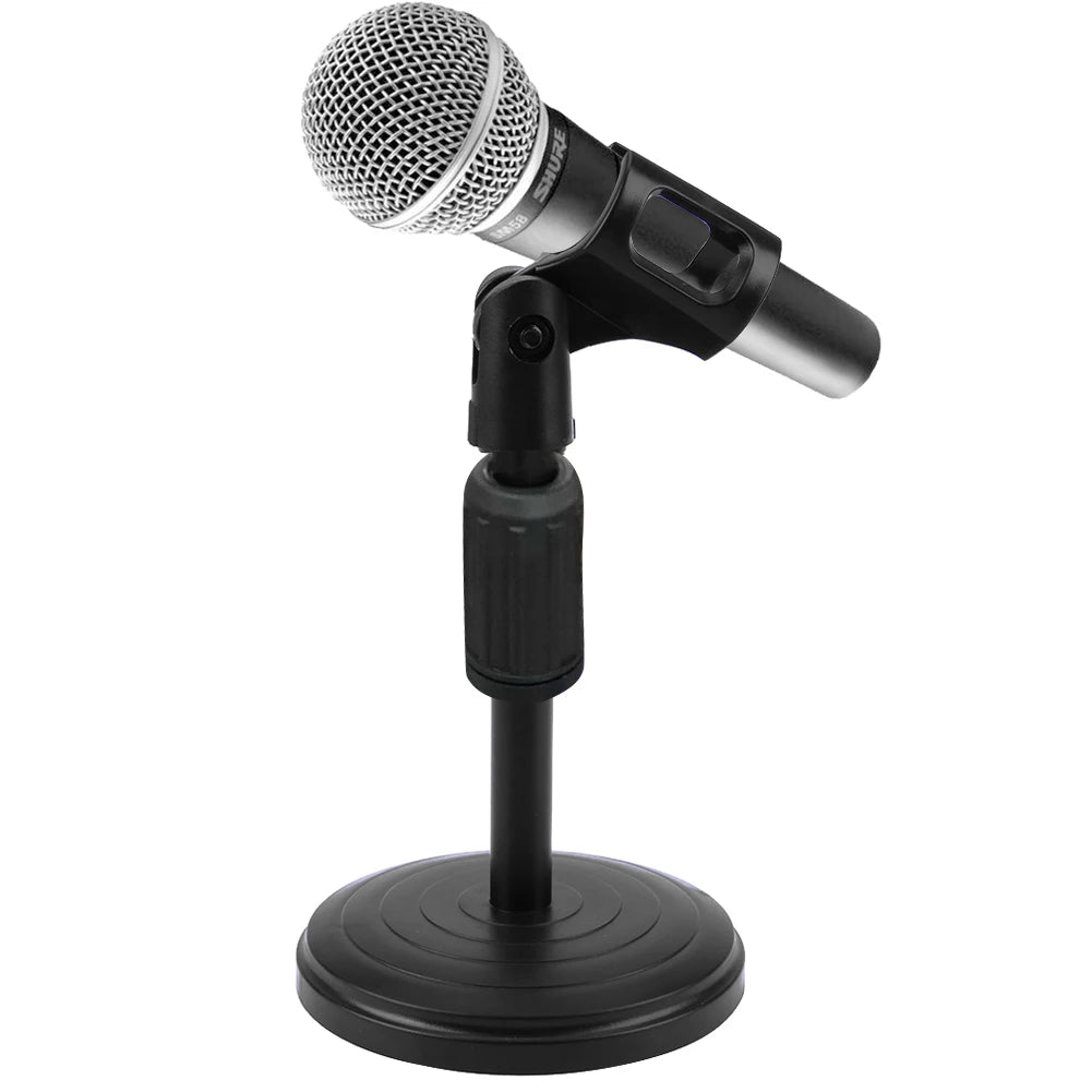 Foldable Desk Table Microphone Clip Stand Mic Tripod