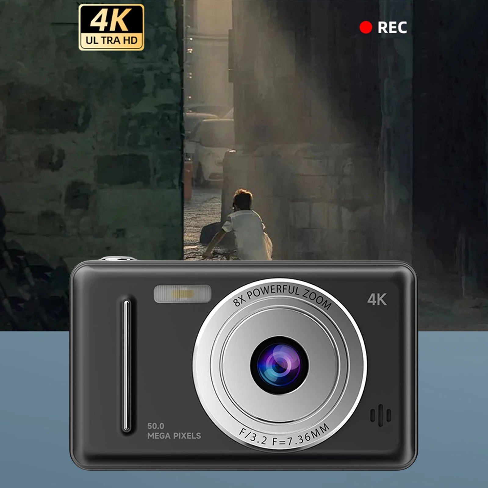 4K Ultra HD Digital Camera Auto Focus Dual Lens Flash Cameras