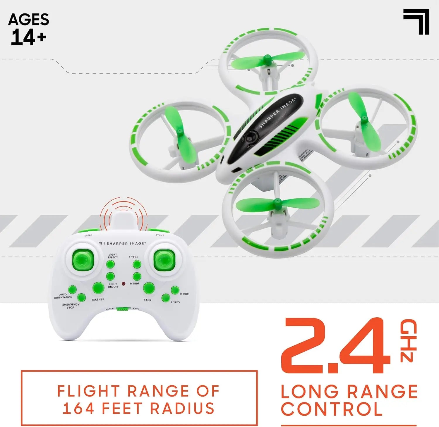 LED Glow Stunt Drone with Assisted Landing, Mini RC Quadcopter