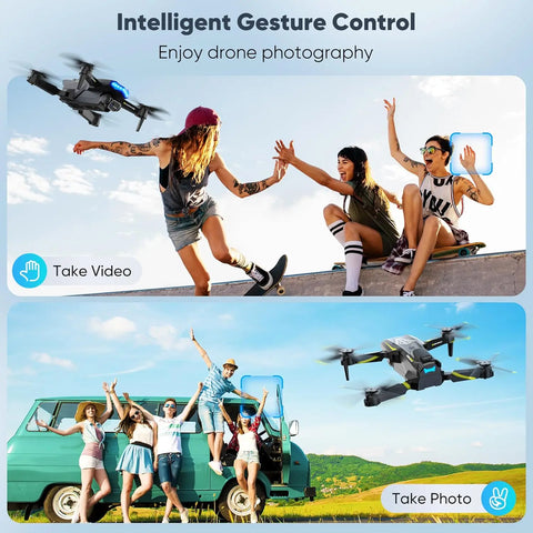 720HD Camera Drone with Gesture Control, Waypoint Flight
