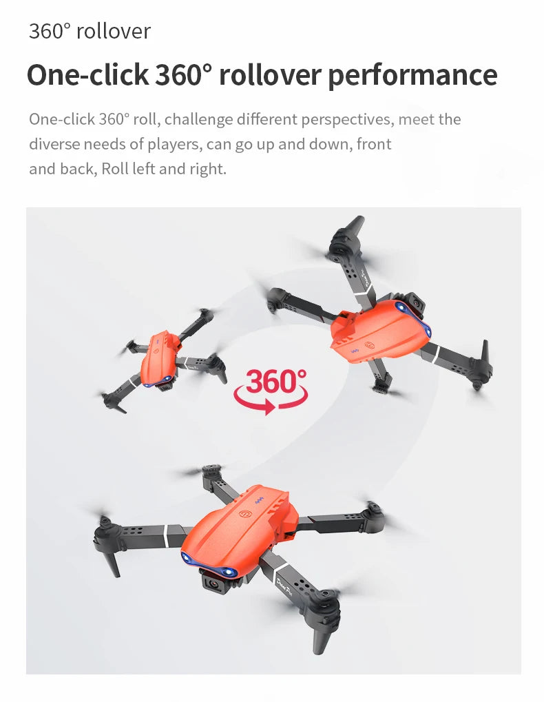 E99 PRO Drone with Flash Professional HD Dual Camera WIFI Quadcopter