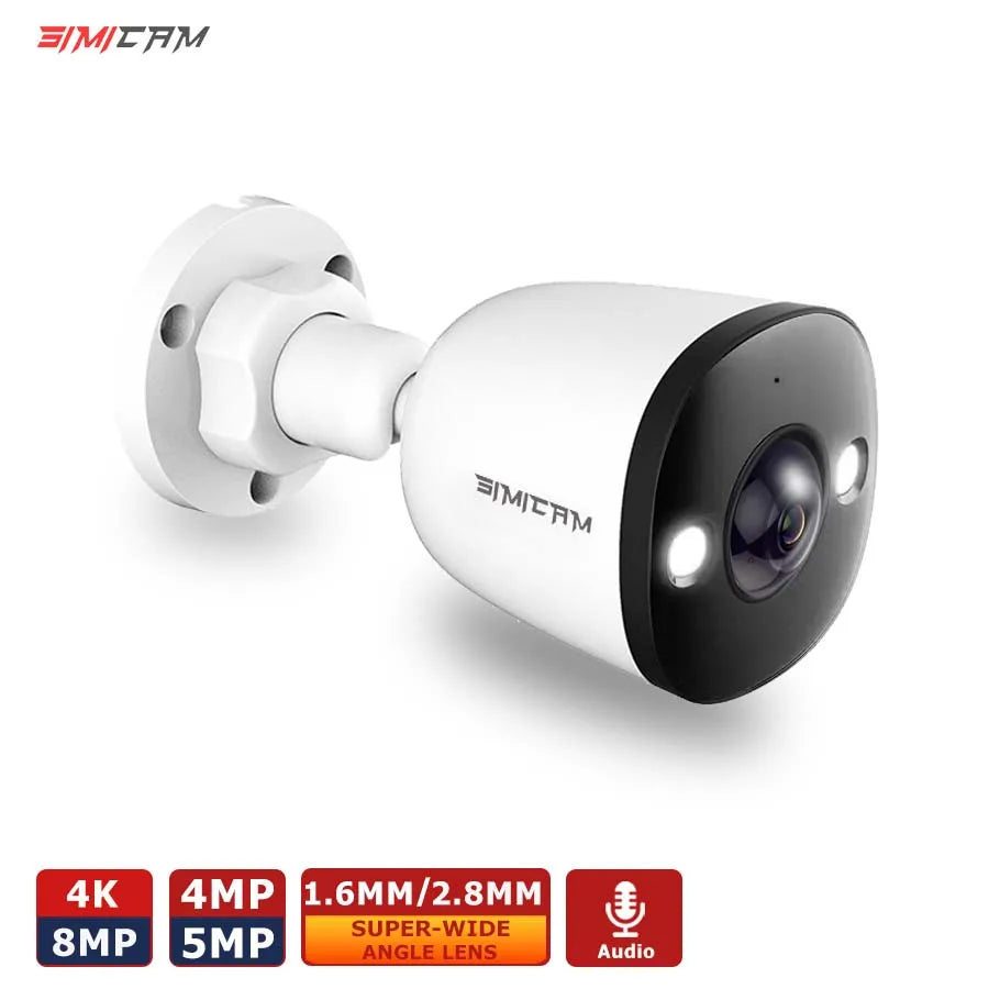 Security Camera Outdoor with Audio Color Night Vision